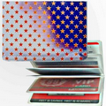 3D Lenticular ID / Credit Card Holder (Stock) USA Flag Stars